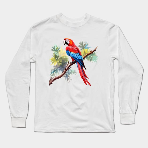 Macaw Lover Long Sleeve T-Shirt by zooleisurelife